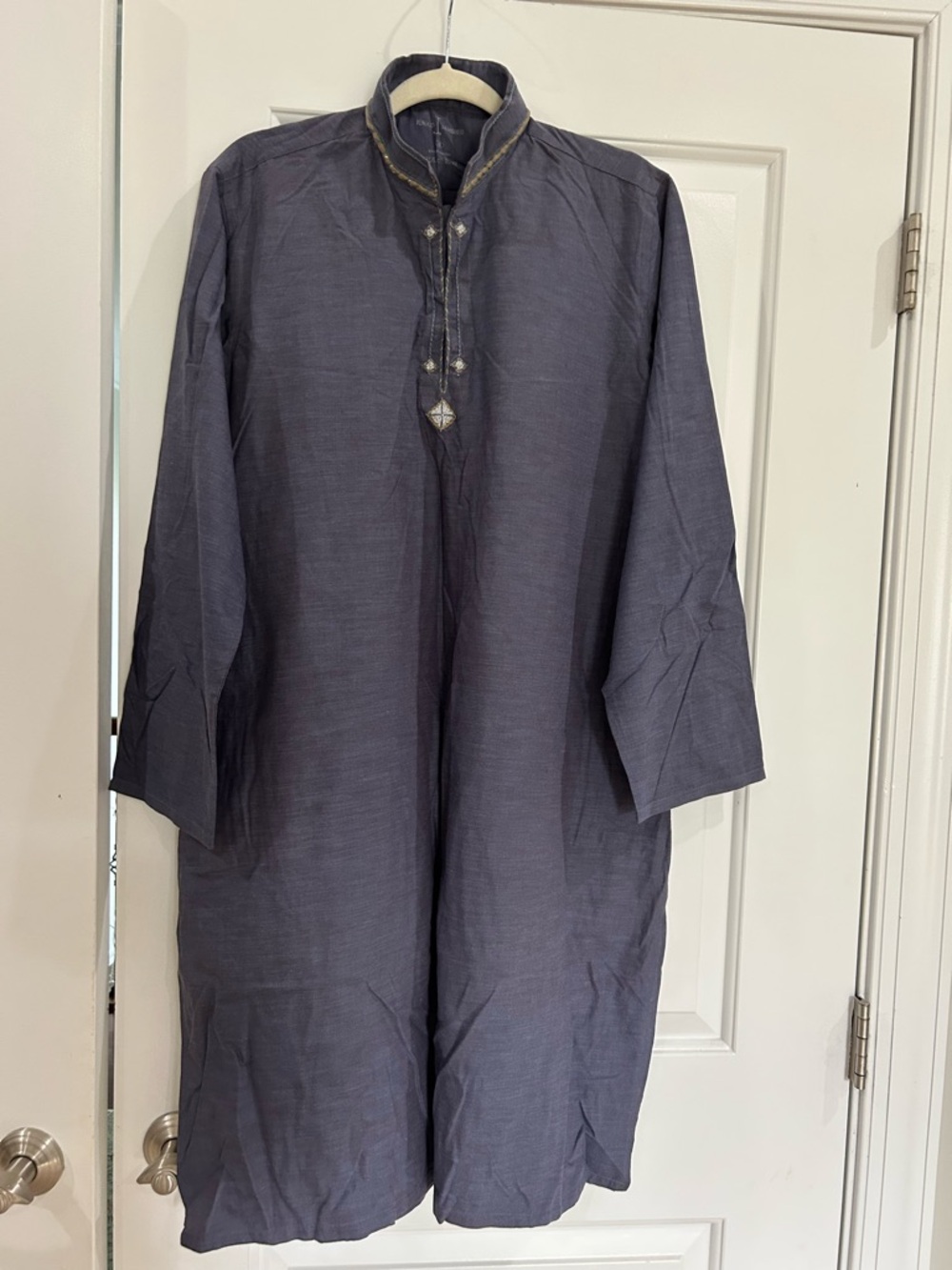 Slate Gray Embroidered Tunic Kurta